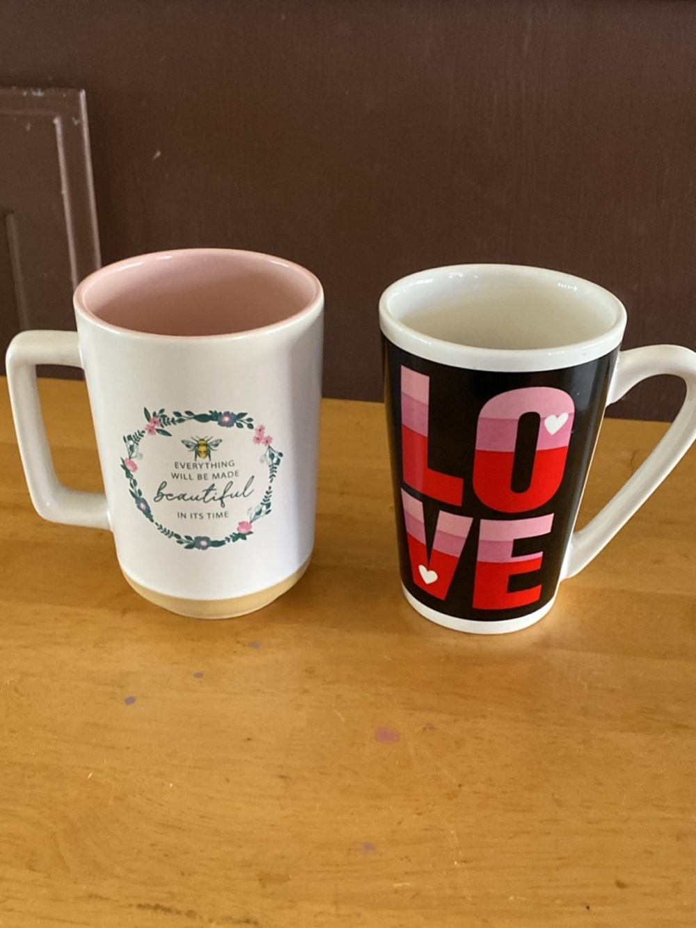 Set of Ceramic Friendship Coffee Mugs
